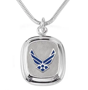 Air Force Classic Diamond Pendant Sterling Silver