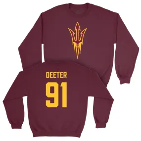 Arizona State Football Maroon Legacy Crew - Jp Deeter