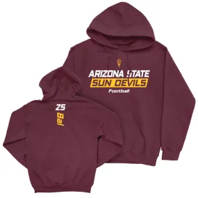 Arizona State Football Maroon Rush Hoodie - Jackquintin Bal