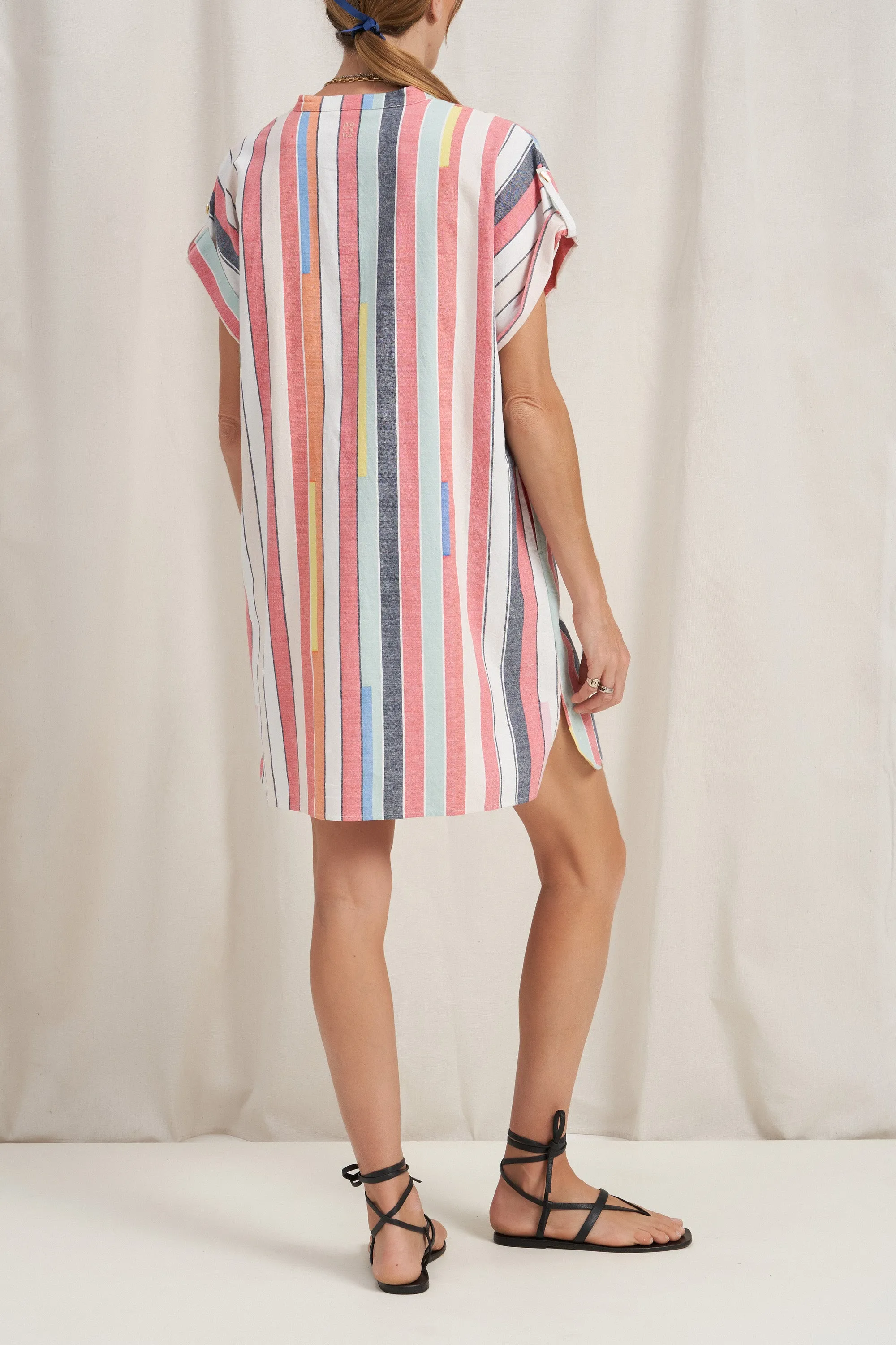 Athena Pink Bazaar Stripe Tunic Dress