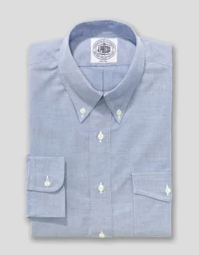 BLUE OXFORD DRESS SHIRT WITH FLAP POCKET