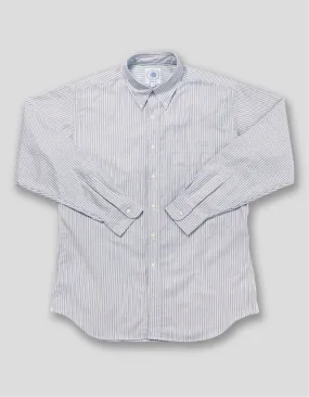 BLUE WHITE STRIPE OXFORD DRESS SHIRT