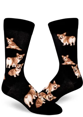 Corgi Butt Strut Men's Socks