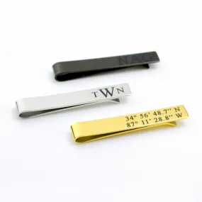 Custom Engraved Tie Clip, Photograph of Handwriting or Text