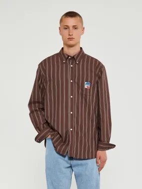 Deuce Oxford Shirt in Brown