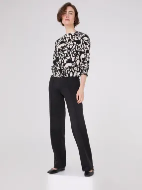 Front Pintuck Ankle Length High-Rise Pants