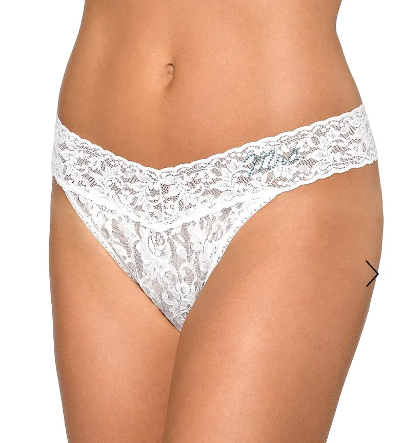 HANKY PANKY~ “Mrs”bridal original rise thong