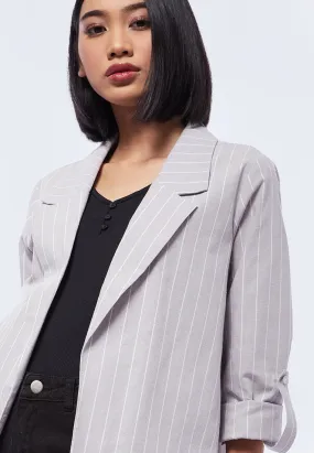 Light Weight Striped Blazer