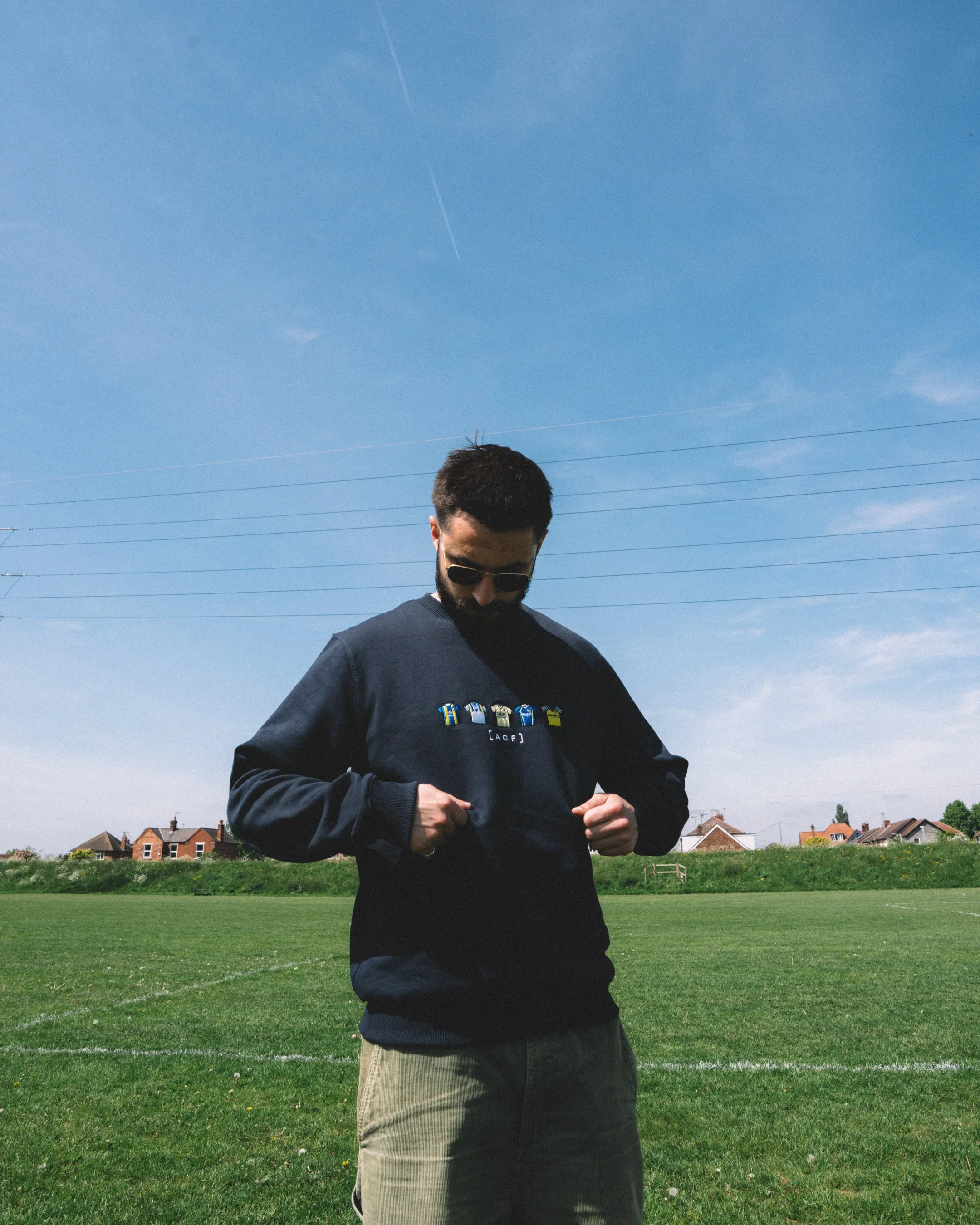 Oxford United Embroidered Classics - Navy Sweatshirt