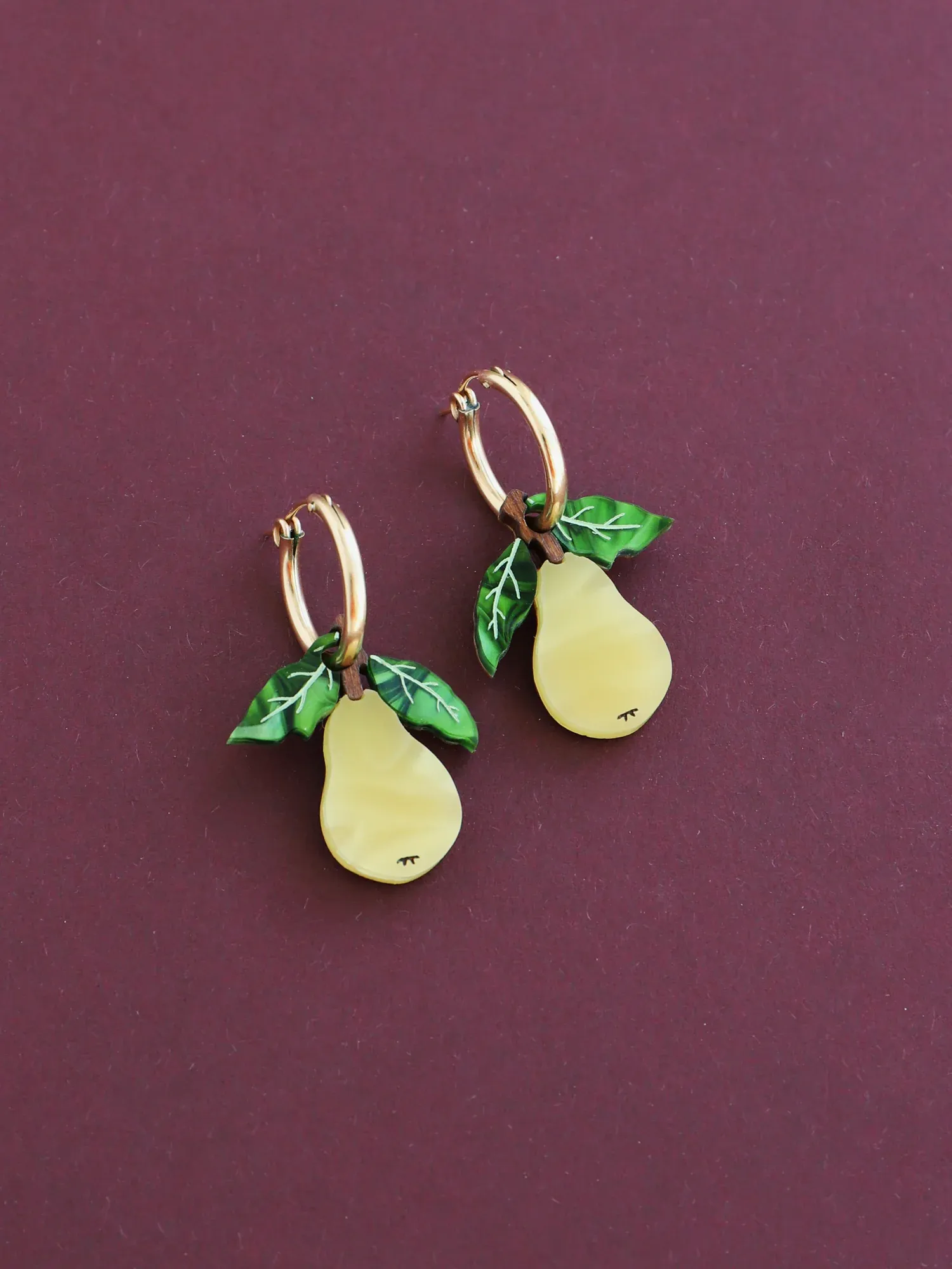 Pear Hoop Earrings II