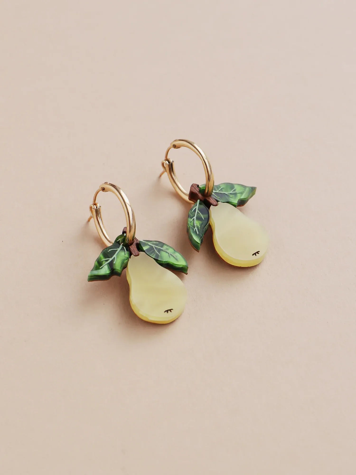 Pear Hoop Earrings II