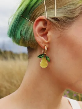 Pear Hoop Earrings II