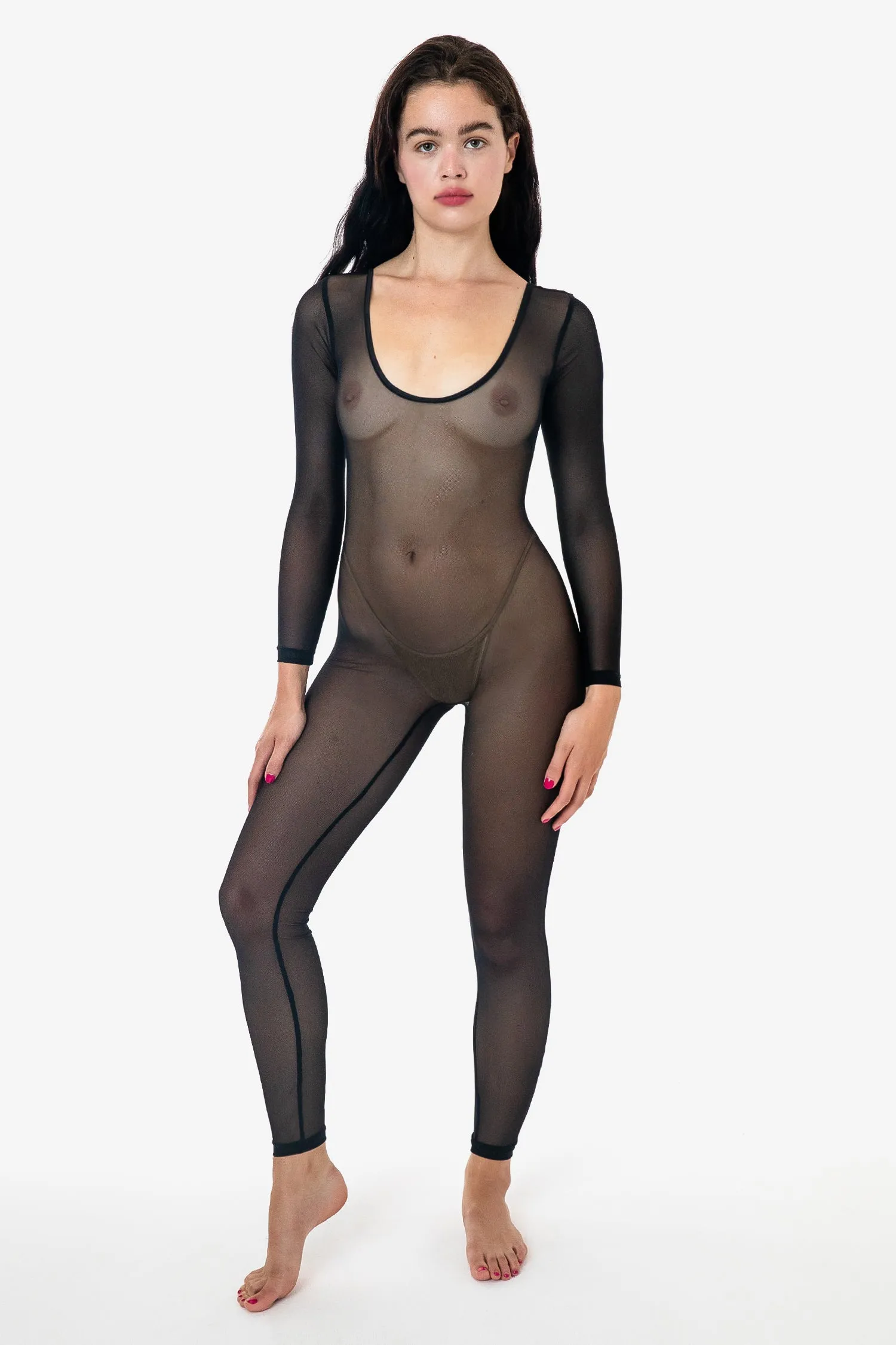 RNS028 - Micro Mesh Long Sleeve Unitard