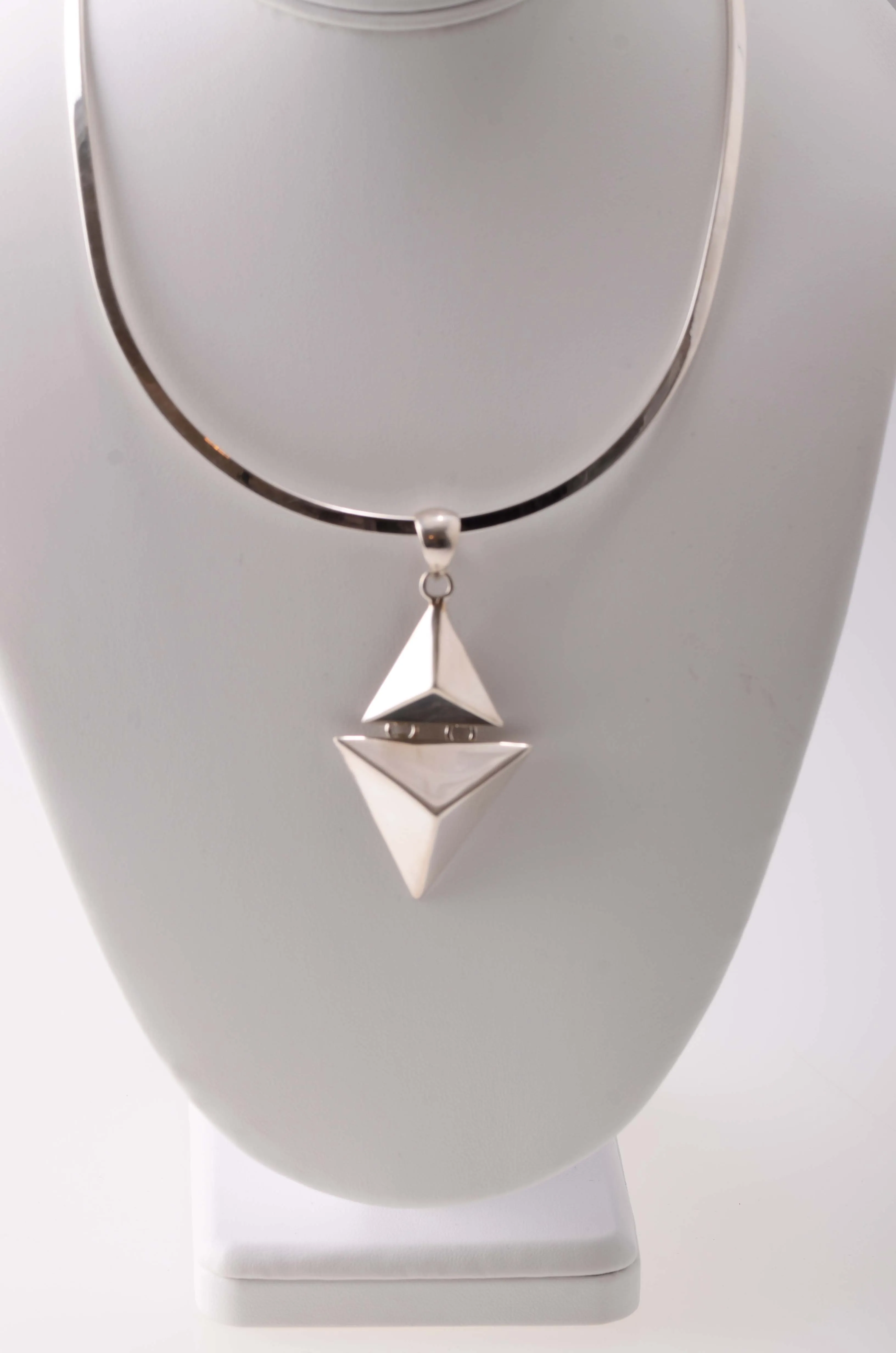 Sterling Silver Pyramid Pendant