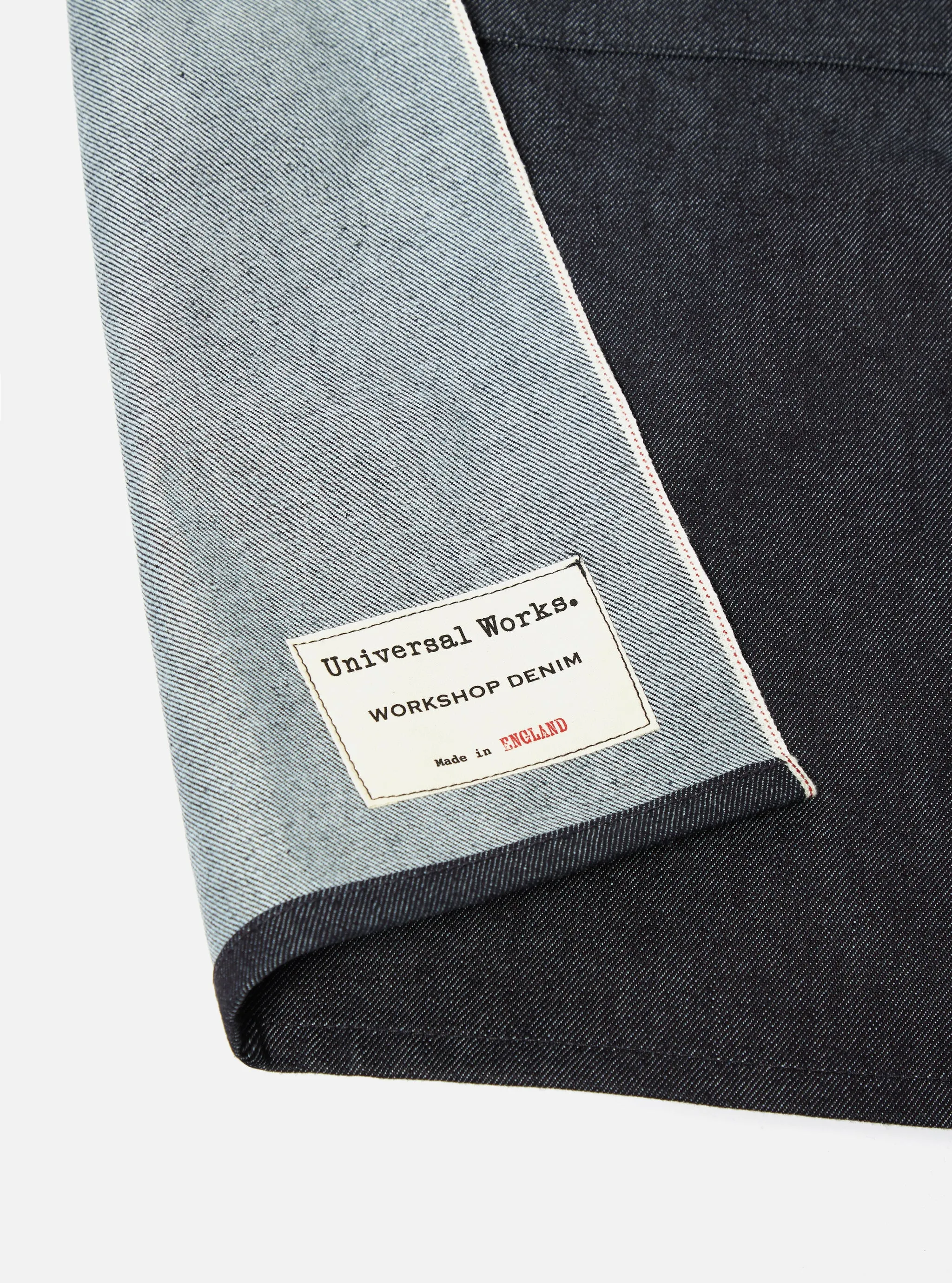 Universal Works Apron in Indigo Selvedge Denim