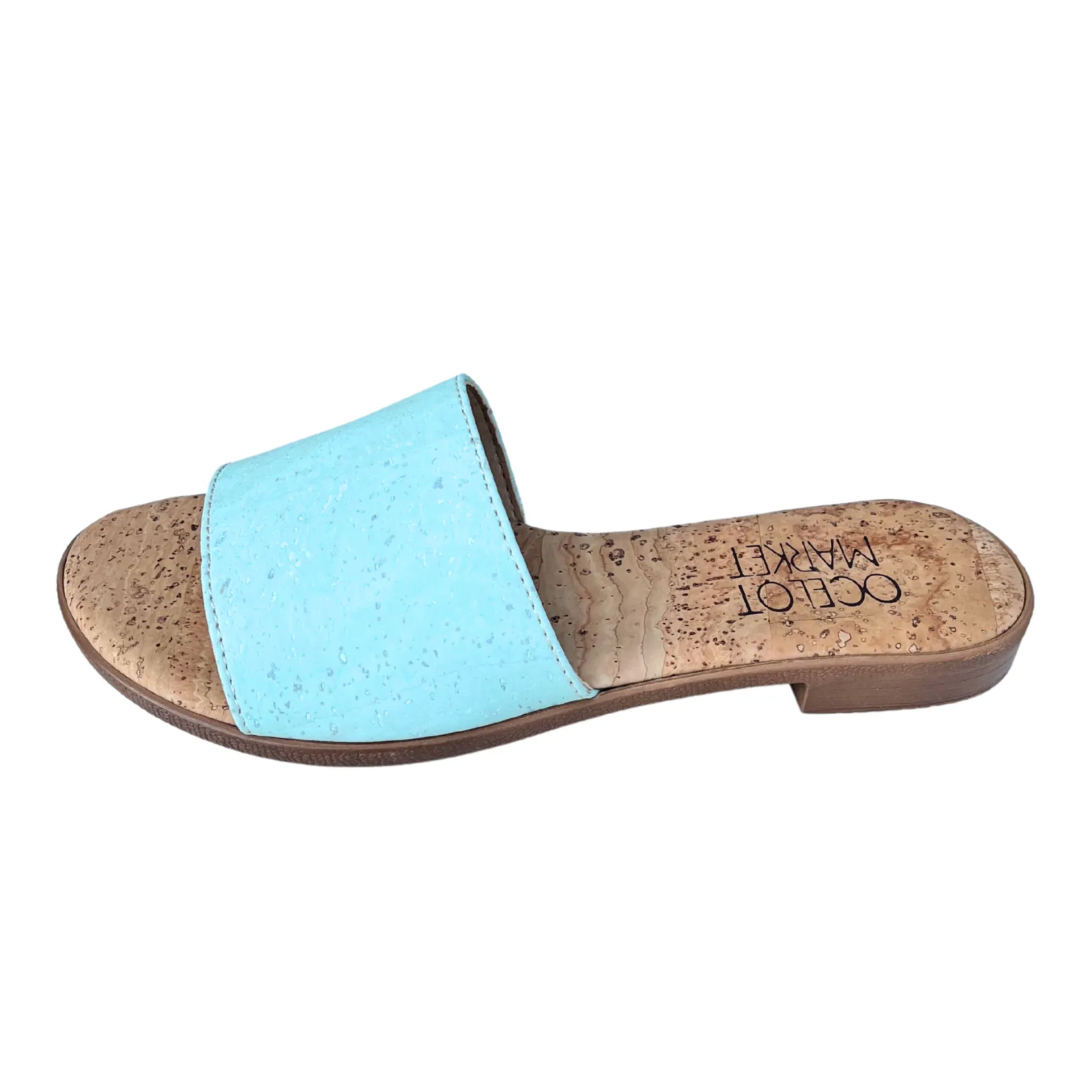 Women's Cork Sandal (Aqua)